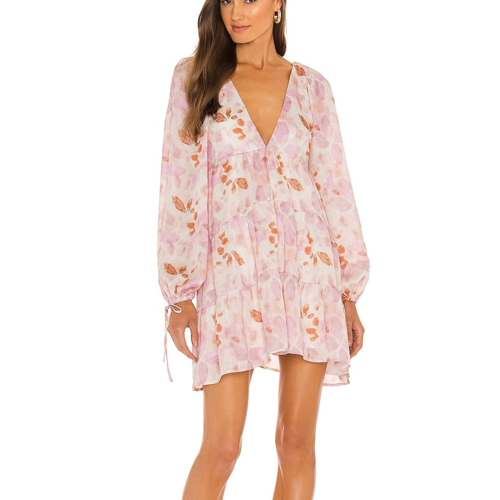 🌸House of Harlow x REVOLVE Fleura Mini Dress in Watercolor Floral Size M